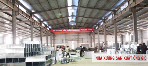 Nhà xưởng sản xuất ống gió - Tủ Bảng Điện Phúc Long - Công Ty TNHH Kỹ Thuật Công Nghiệp Phúc Long